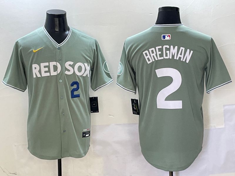 Men Boston Red Sox #2 Bregman Green Joint Name Game Nike 2025 MLB Jersey style 4->boston red sox->MLB Jersey